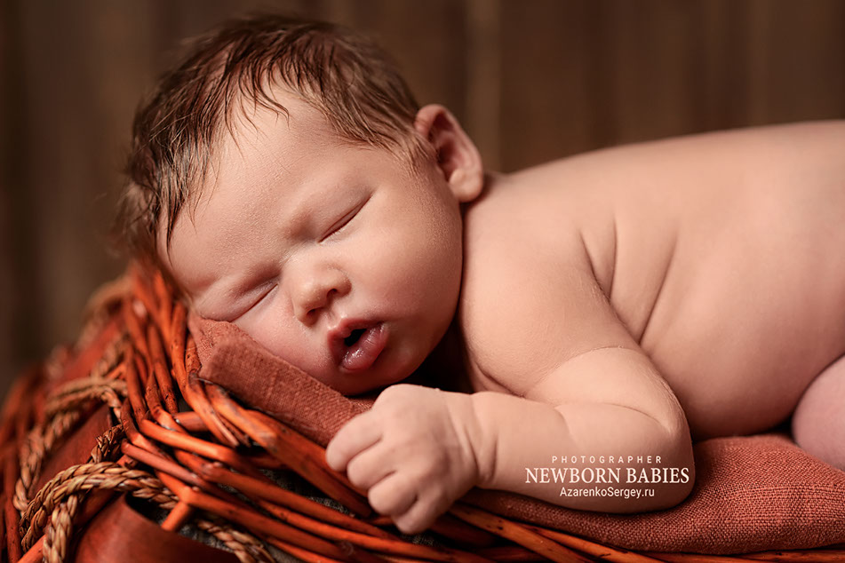 Портрет новорожденного малыша Портрет новорожденного малыша